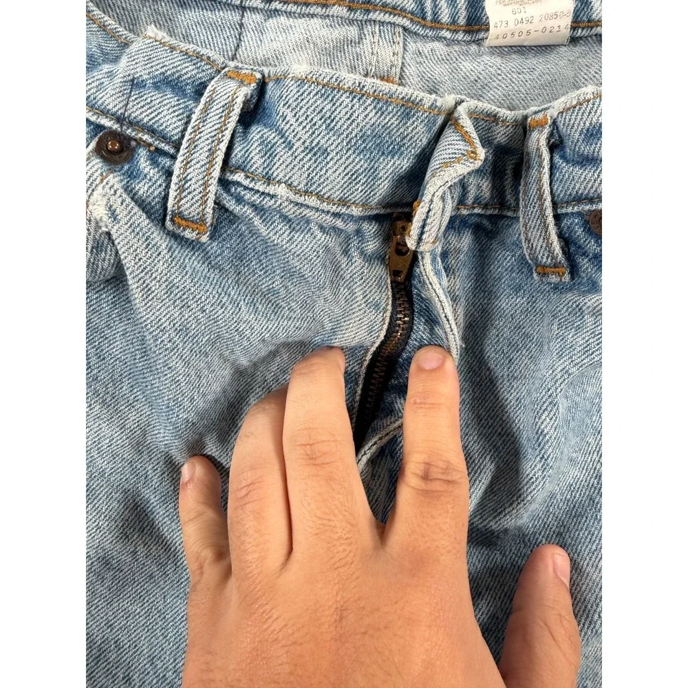 Vintage Levi's 505 90's‎ Orange Tab Jeans Men 32x30 Blue Denim Straight Leg